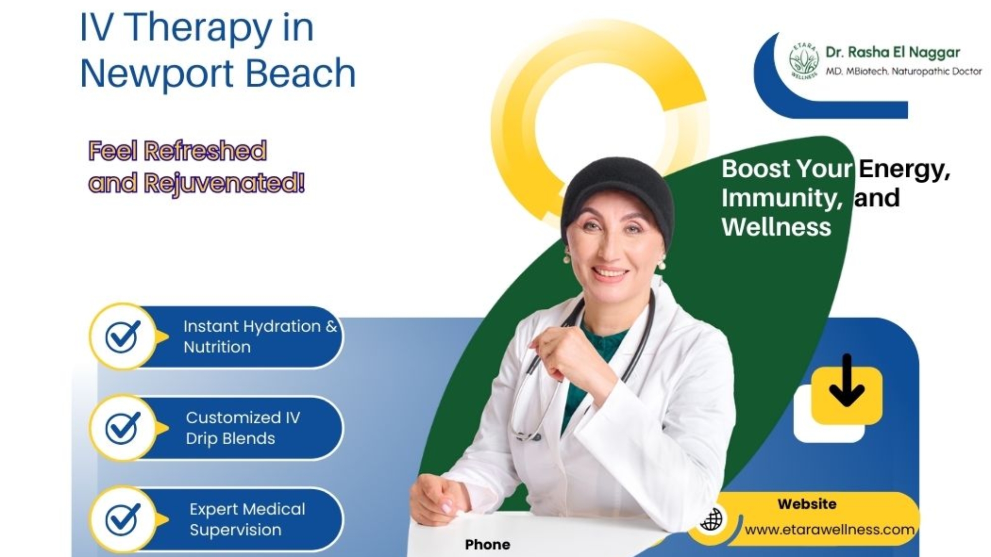 IV Therapy session at Etara Wellness Newport Beach