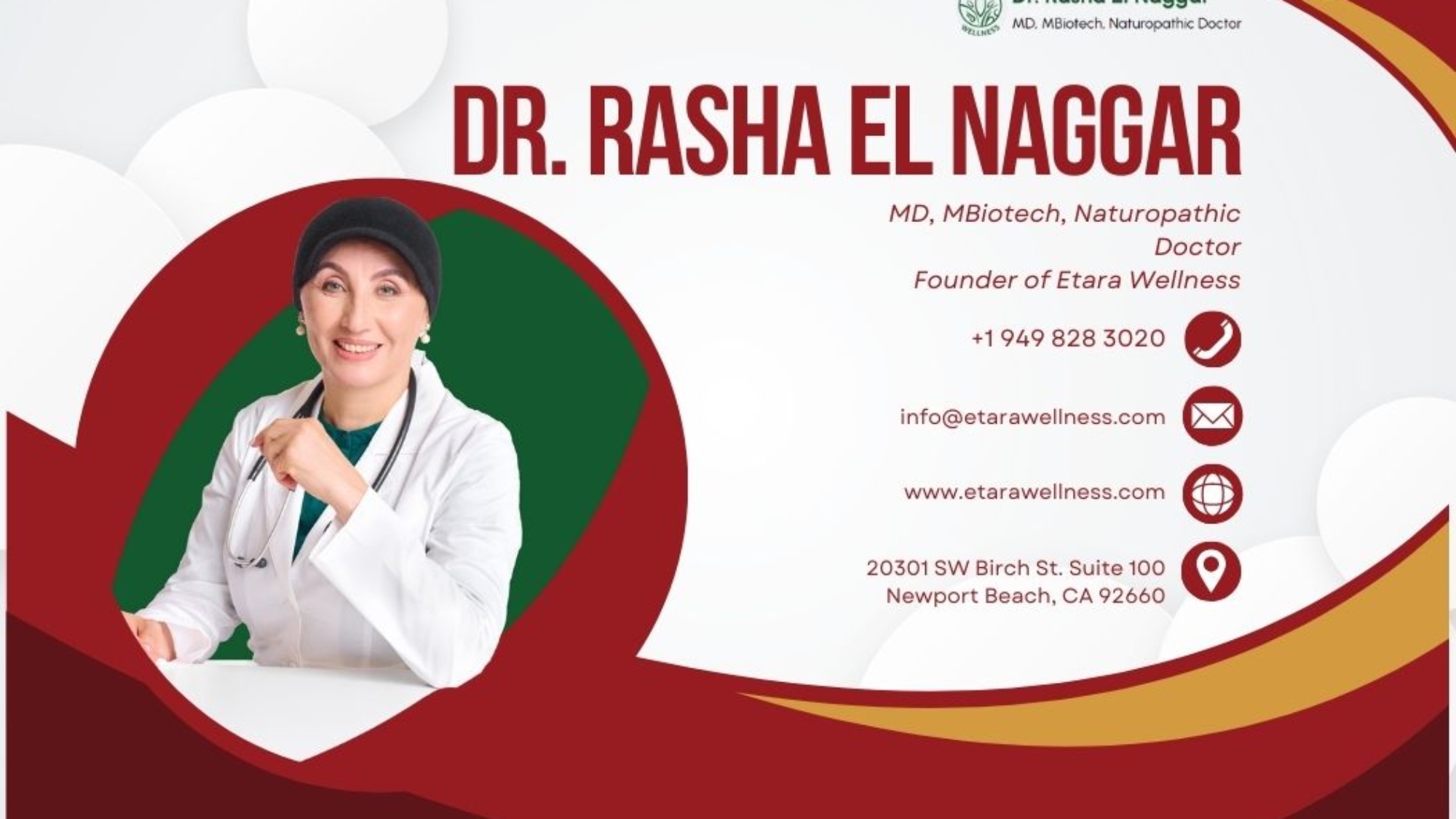 Hormone health consultation with Dr. Rasha El Naggar at Etara Wellness Newport Beach.